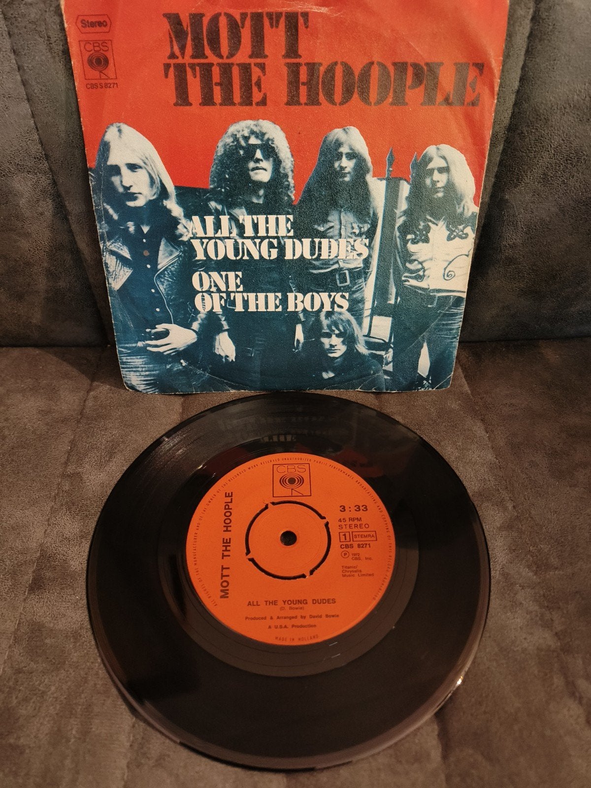 Mott The Hoople-All The Young Dudes/One Of The Boys (7 in, Gebruikt, 7 inch, EP, Rock en Metal