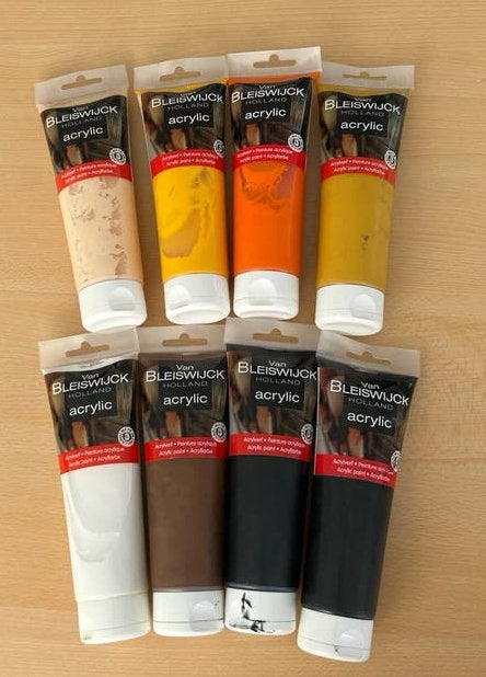 Set van 8 tubes acrylverf - BleiSwijck 250 ml, Ophalen of Verzenden, Nieuw, Acrylverf