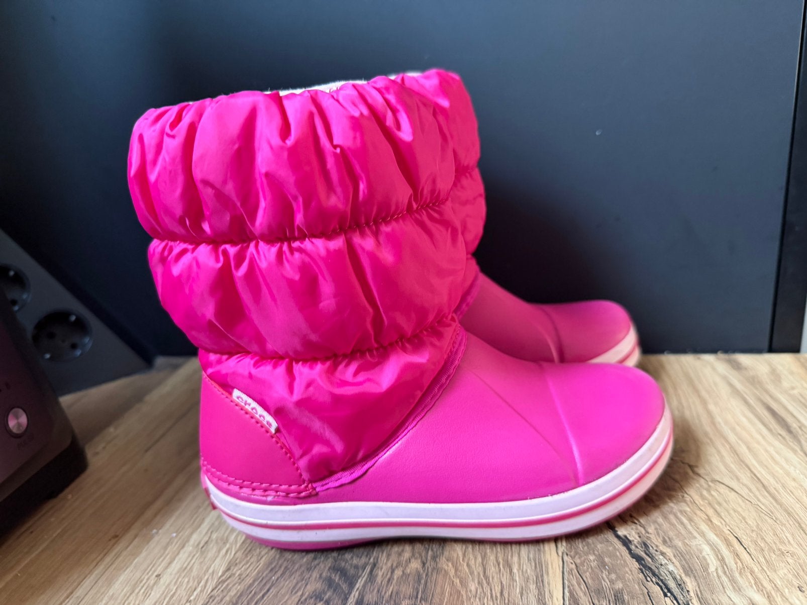 Crocs puff laarzen, Ophalen of Verzenden, Zo goed als nieuw, Jongen of Meisje, Laarzen