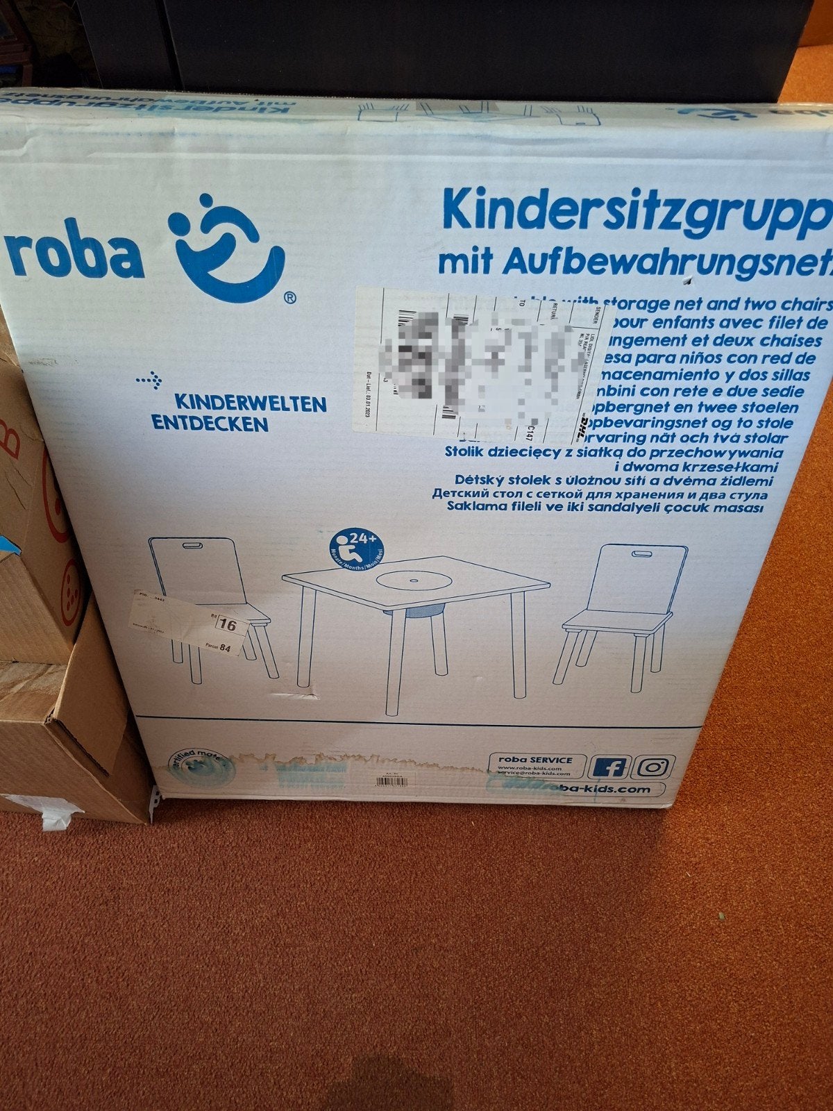 Nieuw Roba Kindermeubel met Opbergnet - Grijs, Ophalen, Nieuw, Tafel(s) en Stoel(en)