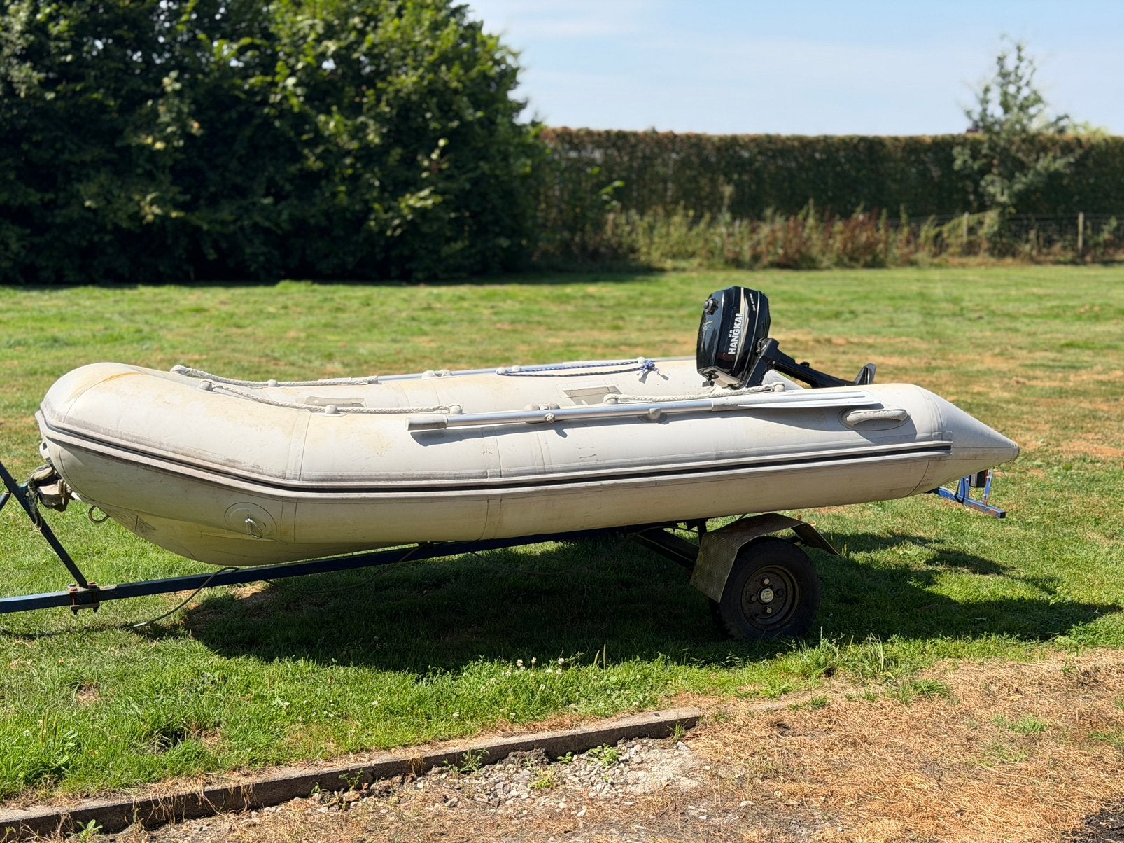 Yam 300S rubberboot / 4 pk motor, Ophalen, Zo goed als nieuw