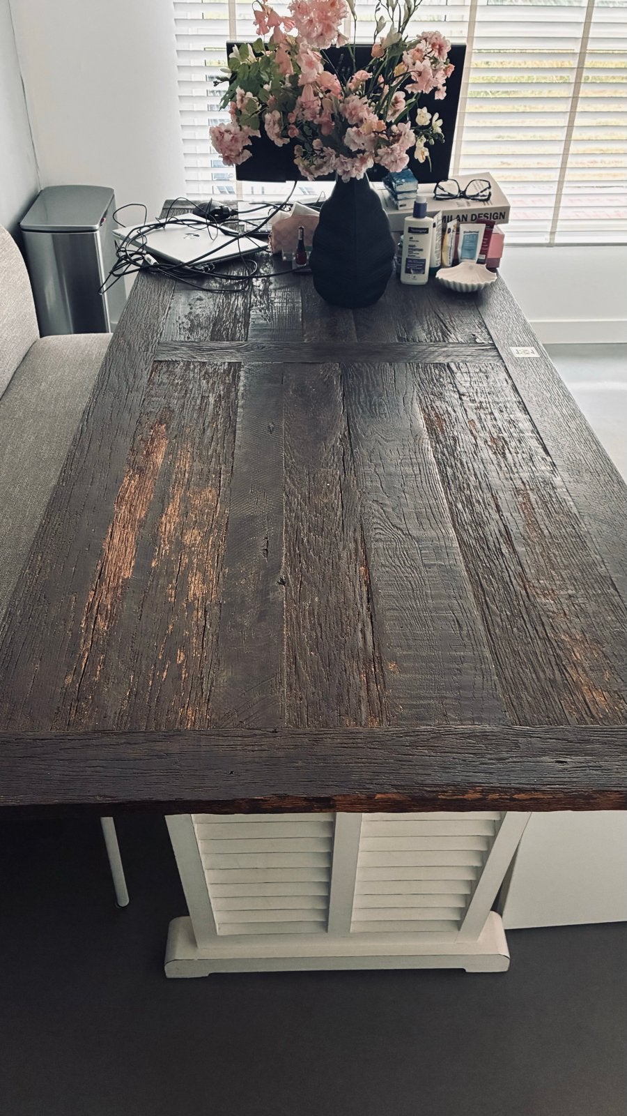 Riviera Maison Eettafel 220x90x80 cm, Huis en Inrichting, Tafels | Eettafels, Ophalen, Gebruikt, 200 cm of meer, 50 tot 100 cm