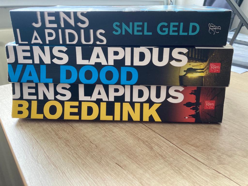 Jens Lapidus Boeken: Snel Geld, Val Dood, Bloedlink (3-delig, Ophalen of Verzenden, Zo goed als nieuw, Scandinavië