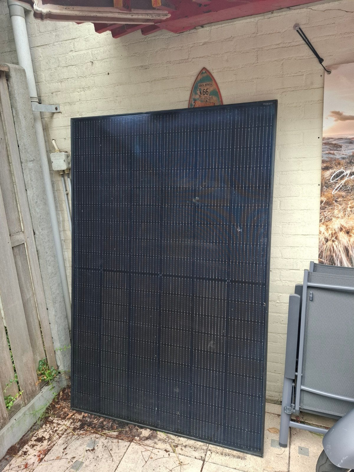 Zonnepaneel - Gebruikt, goede staat, Doe-het-zelf en Verbouw, Zonnepanelen en Toebehoren, Ophalen, Gebruikt, Paneel, 200 wattpiek of meer