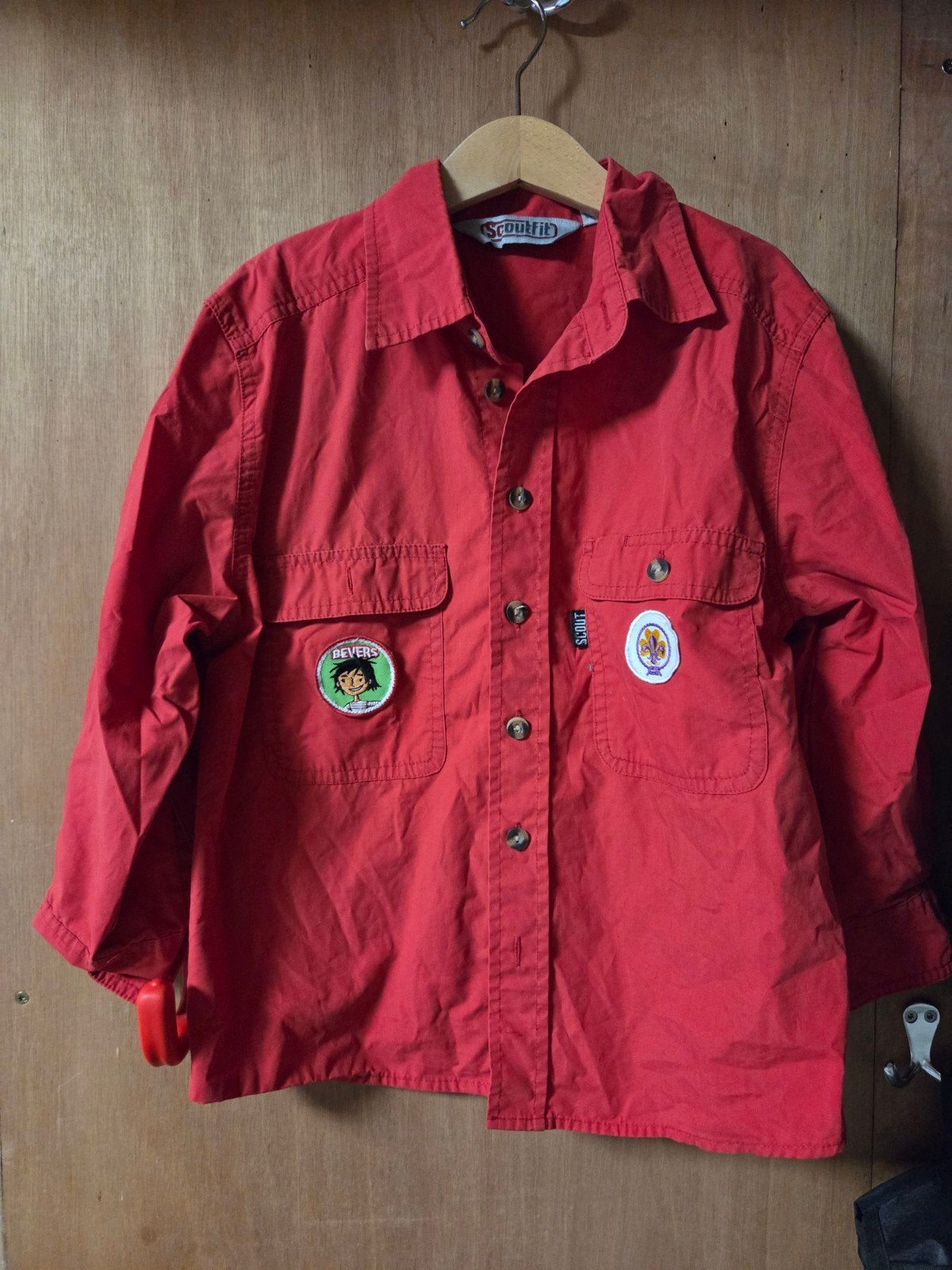 Scoutfit bever blouse maat 128, Ophalen of Verzenden, Zo goed als nieuw, Kleding