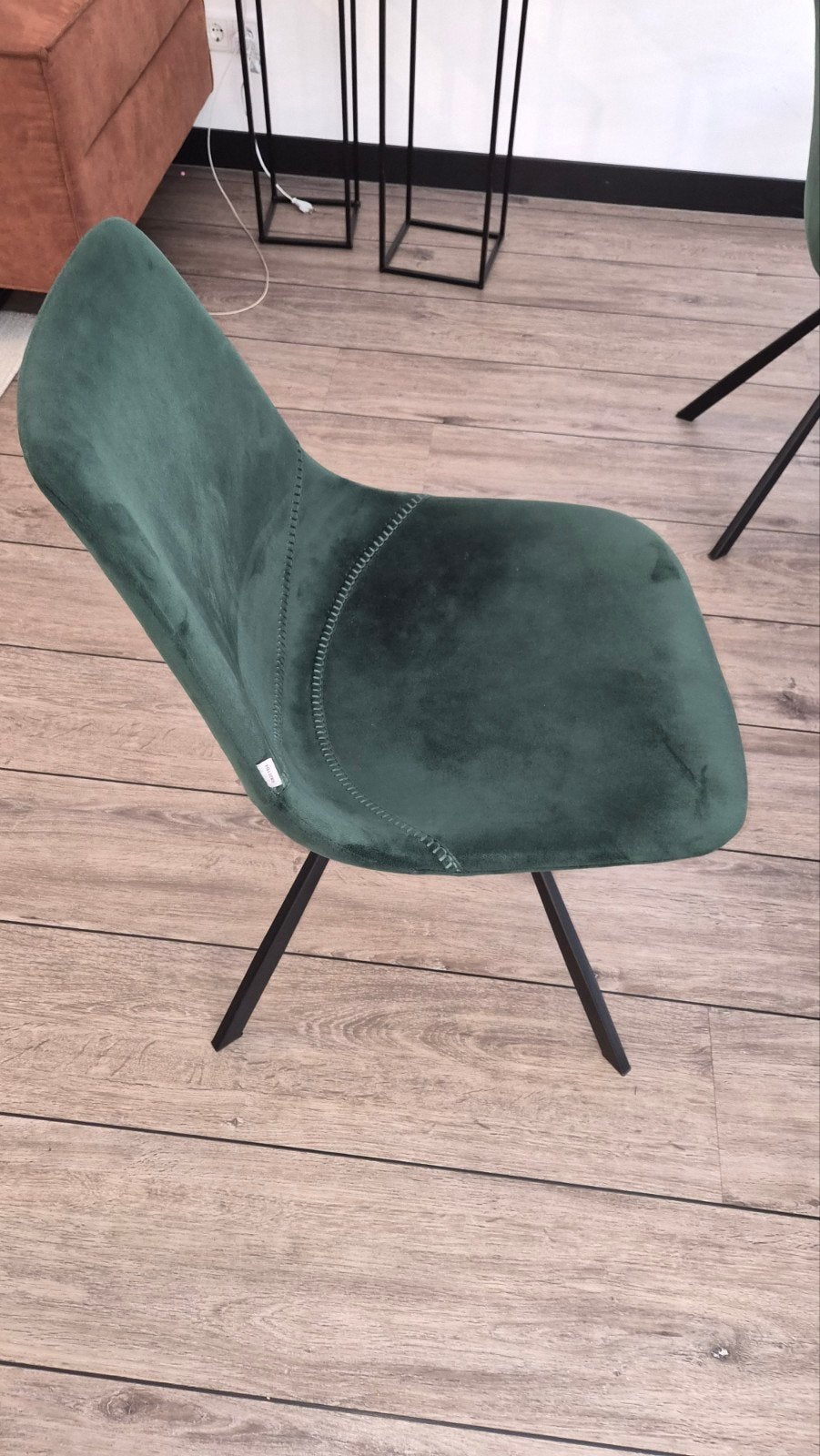 Groene Eetkamerstoelen 6 x goossens, Ophalen, Overige kleuren, Modern, Industrieel, Zo goed als nieuw