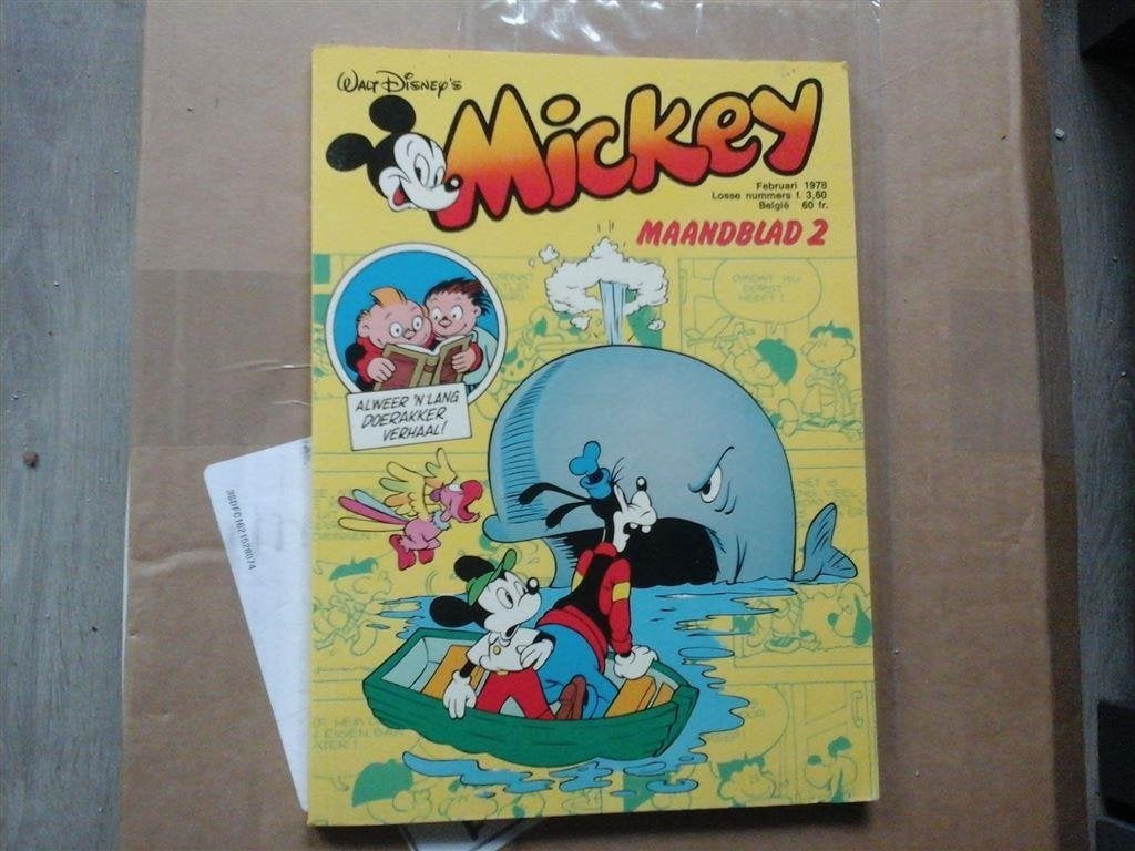 ns5-mickey mouse maandblad februari 1978-goede staat, Boeken, Eén stripboek, Ophalen of Verzenden, Zo goed als nieuw