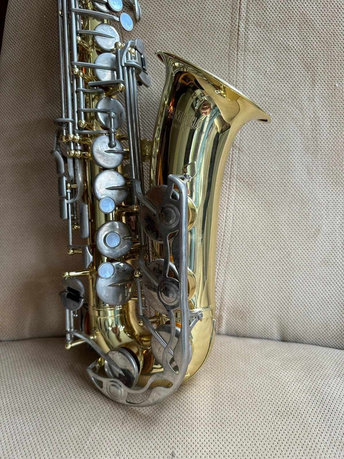 Yamaha 25 saxofoon, Muziek en Instrumenten, Blaasinstrumenten | Saxofoons, Ophalen, Zo goed als nieuw, Alt
