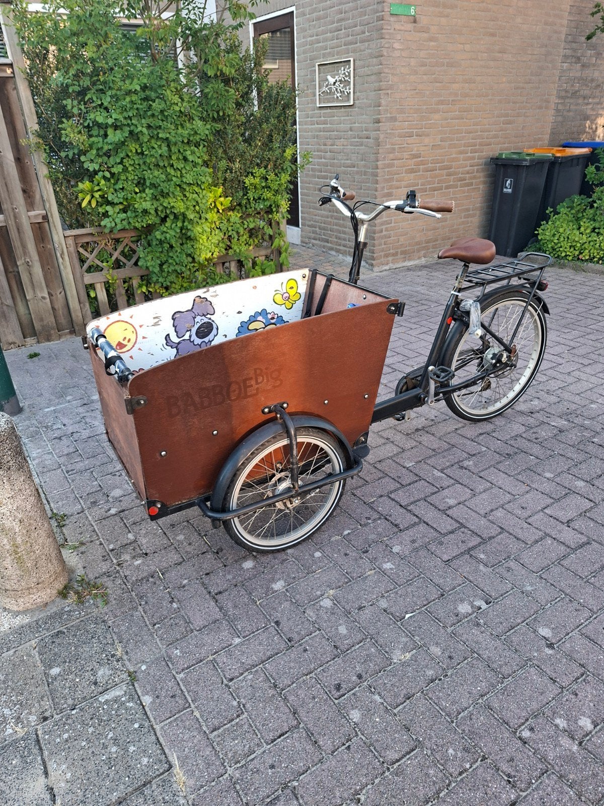 Babboe Big Bakfiets - Ideaal voor 2 kinderen, Gebruikt, 2 kinderen, Trommelrem, Ophalen