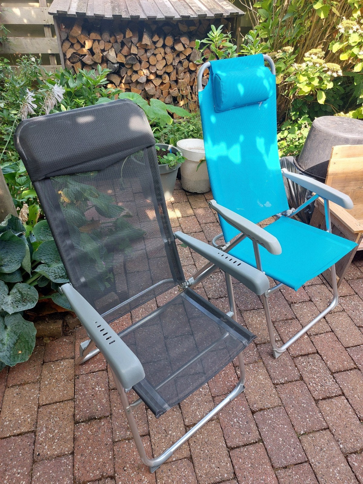 2 stuks camping stoelen, Ophalen, Zo goed als nieuw, Campingstoel