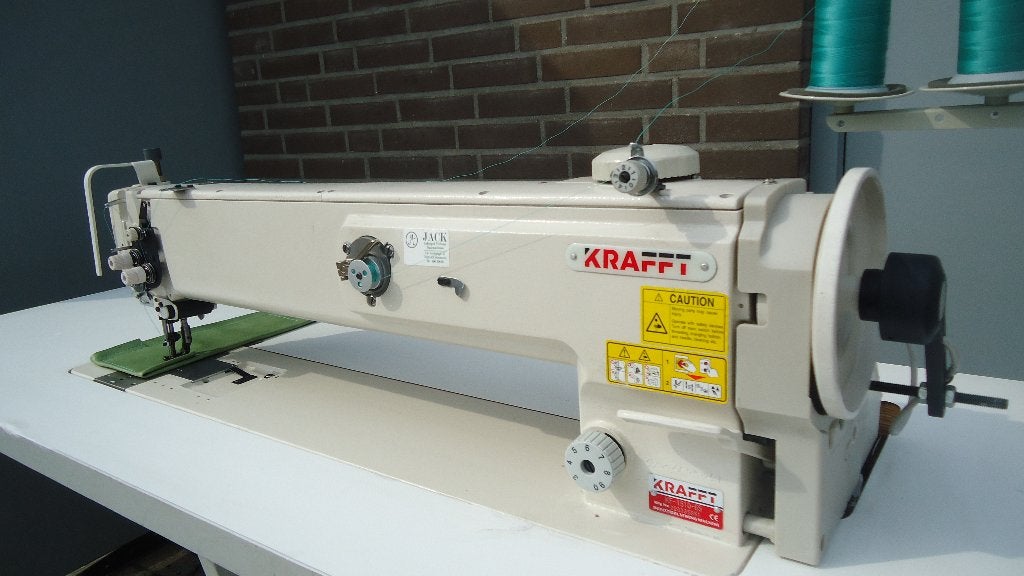 Industrie Machine Krafft 3 Voudig Transport lange arm 65cm, Overige merken, Gebruikt, Ophalen of Verzenden, Naaimachine
