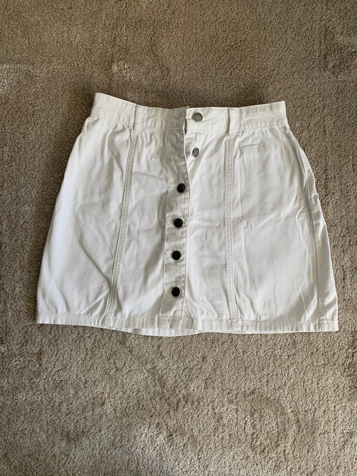 Witte JDY denim rok - Maat XS, Wit, Ophalen of Verzenden, Zo goed als nieuw, Maat 34 (XS) of kleiner