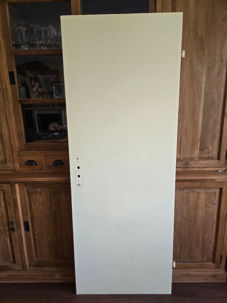 1x opdekdeur Genderbeemd opdek binnendeur, Ophalen, Gebruikt, Minder dan 80 cm, Binnendeur