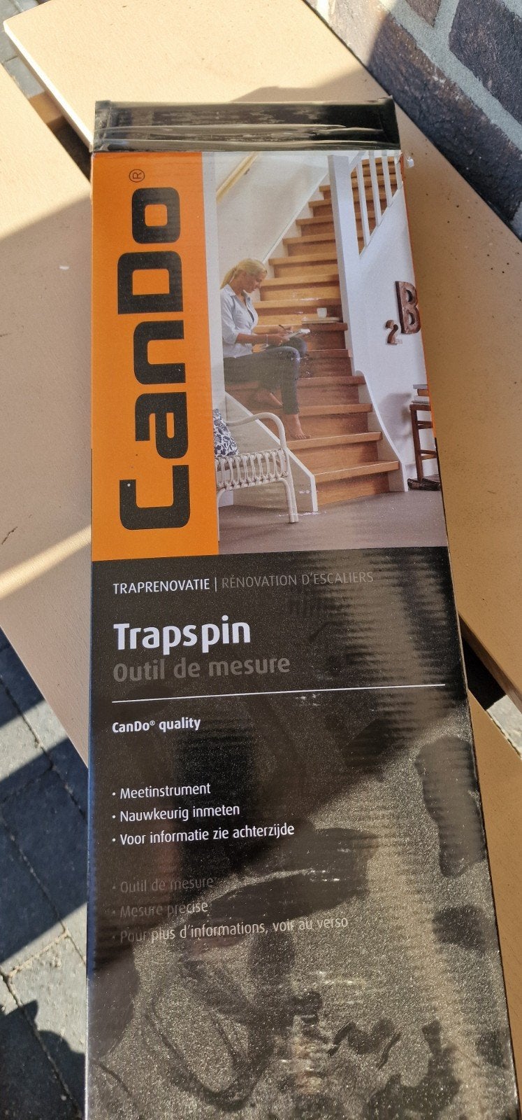 CanDo Trapspin - Meetinstrument voor traprenovatie, Doe-het-zelf en Verbouw, Ophalen, Nieuw, Rolmaat/meetlint, Overige merken