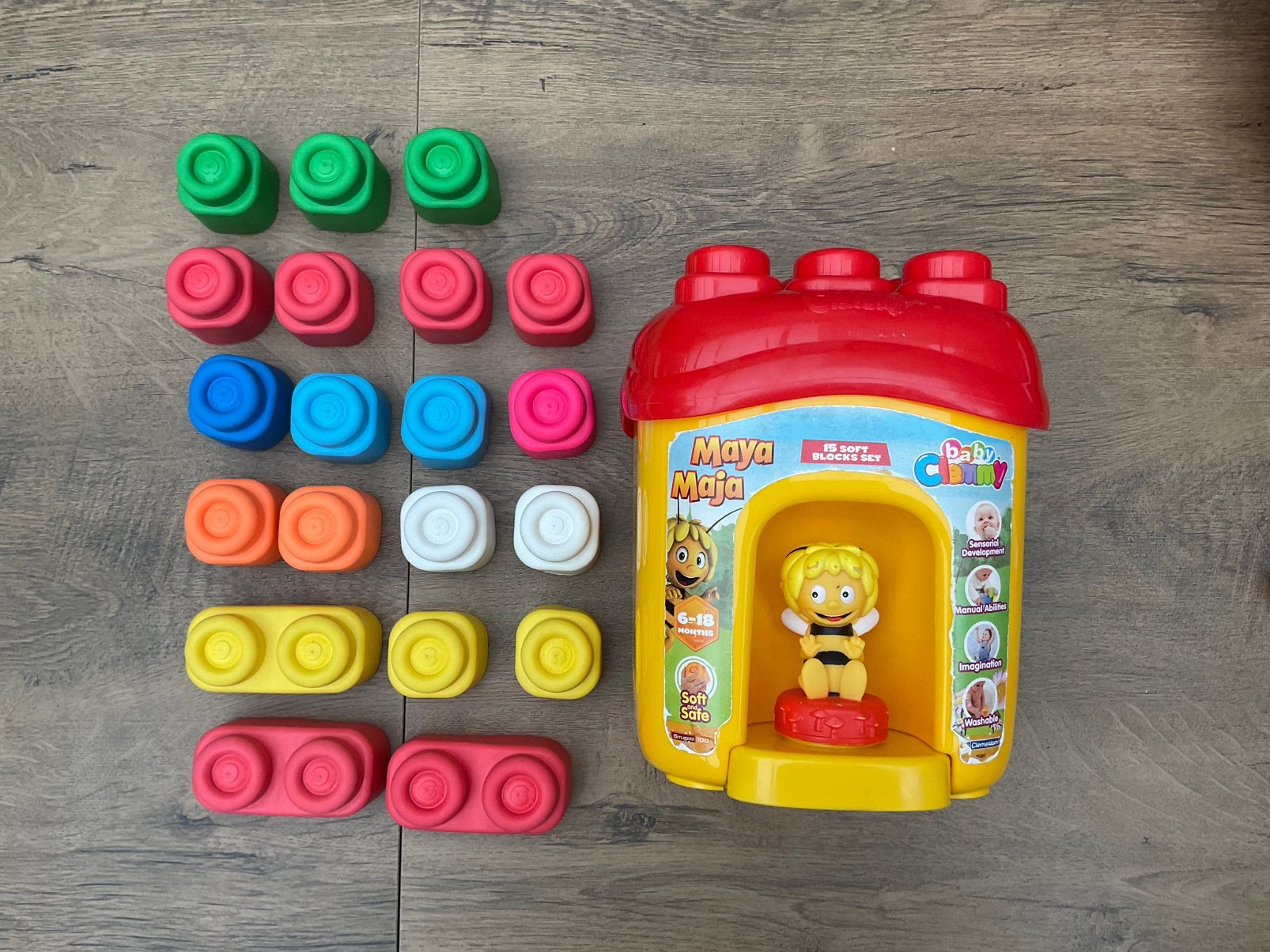 Zgan, niet kapot, Maya Maja de bij bouwstenen Clementoni, Verzamelen, Ophalen, Zo goed als nieuw, Beeldje of Figuurtje