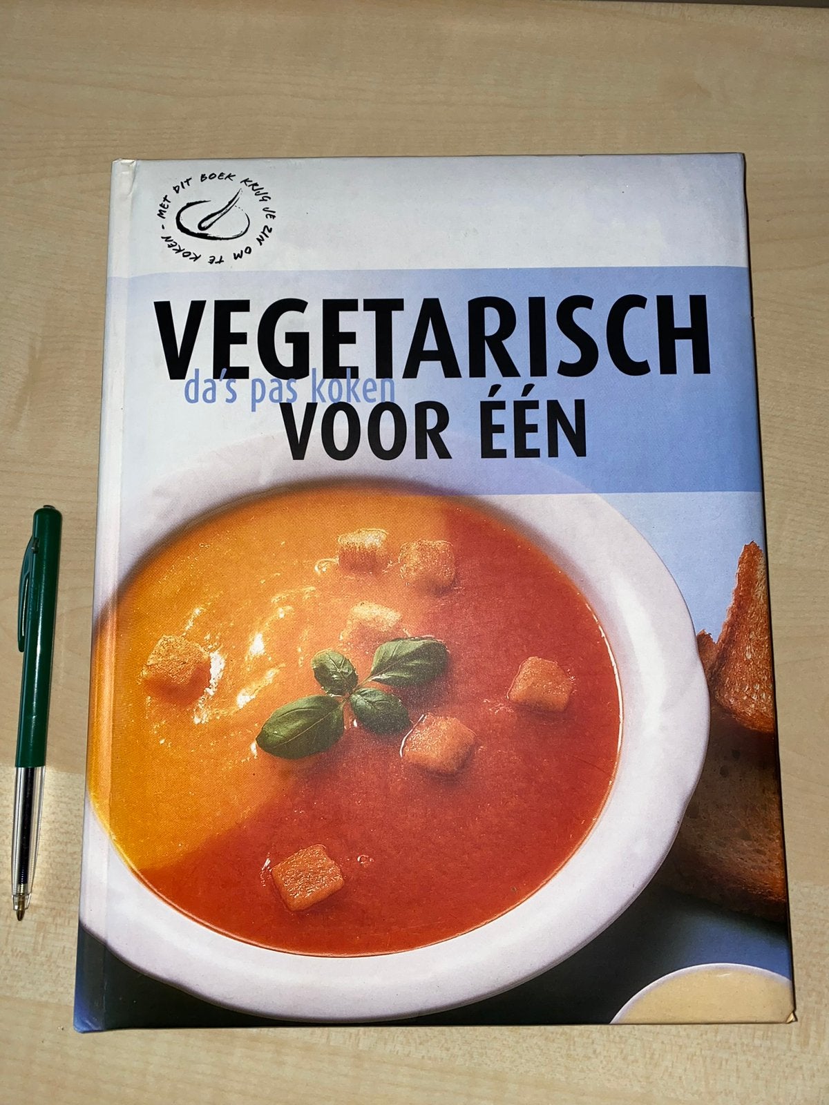 Vegetarisch voor één - Kookboek nieuw staat, Vegetarisch, Voorgerechten en Soepen, Ophalen of Verzenden, Zo goed als nieuw