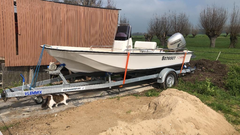 boston whaler mountak 17, Gebruikt, Ophalen, 70 pk of meer, Buitenboordmotor
