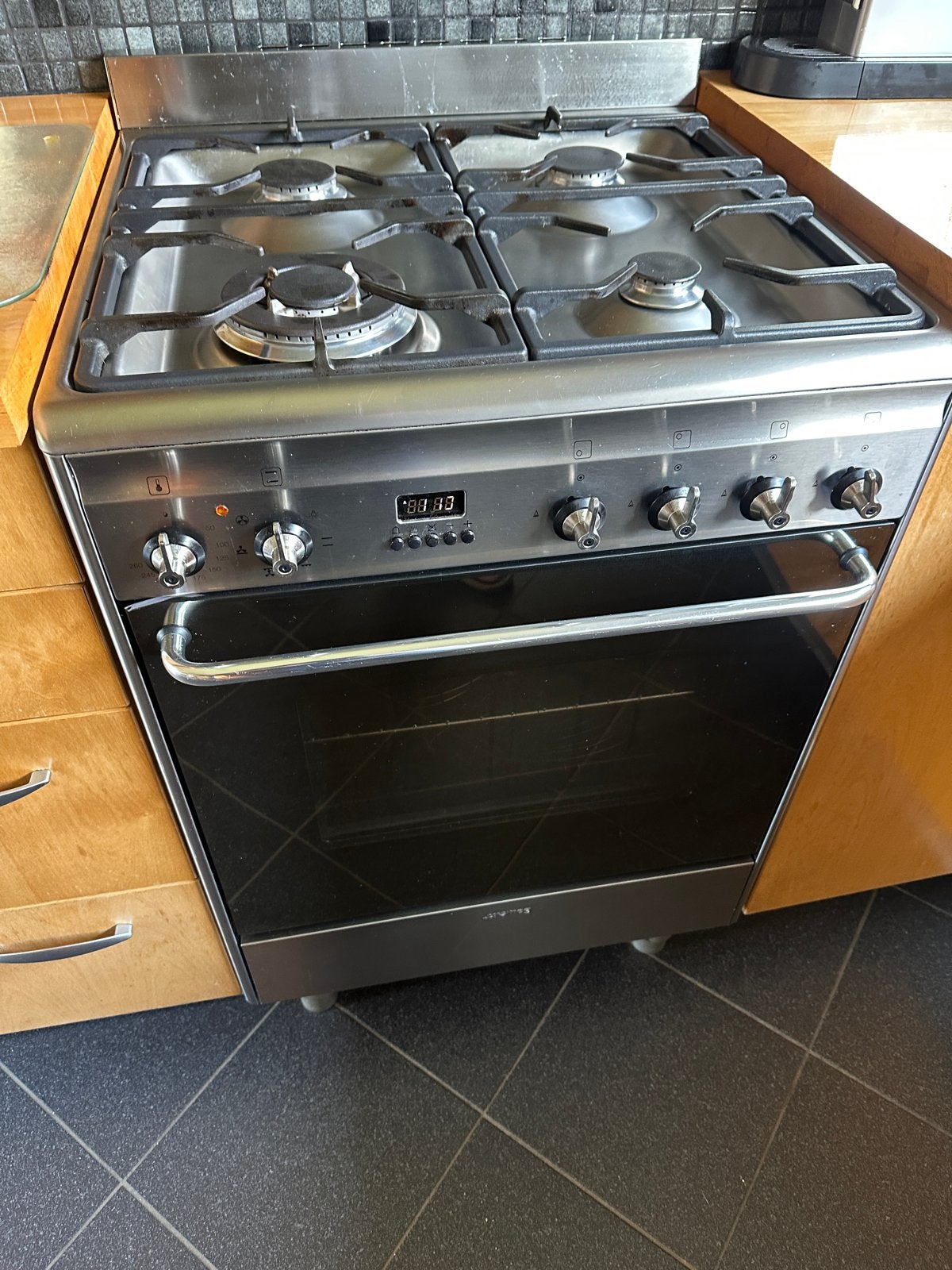 Smeg Fornuis met Oven - Gasfornuis, Witgoed en Apparatuur, Fornuizen, Ophalen, Gebruikt, Hete lucht, 60 cm of meer