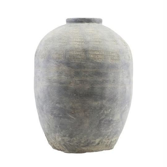 House Doctor Rustik vaas 47 cm - Handgemaakt, 47 cm, Natuurlijk materiaal, Zo goed als nieuw, Grijs