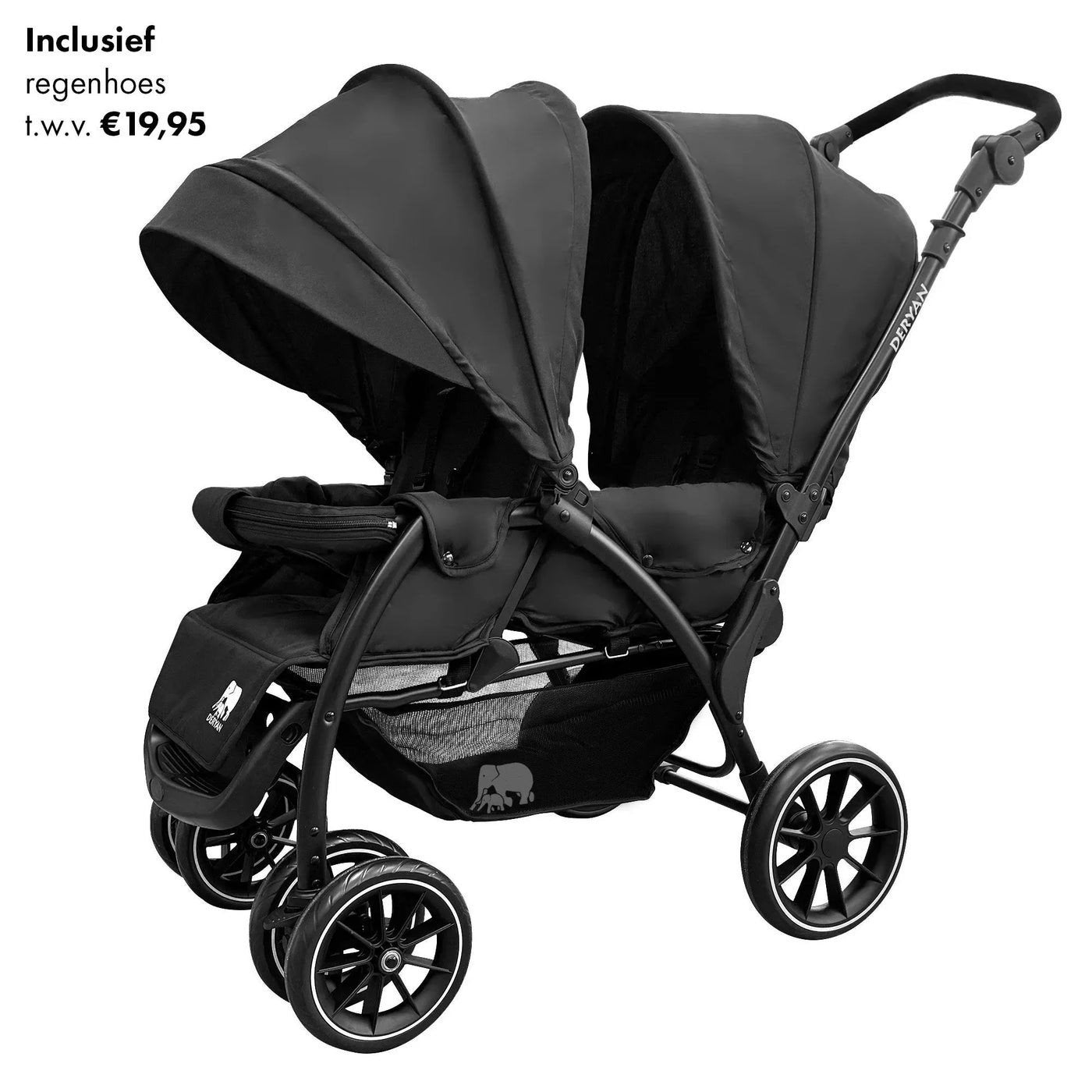 Deryan Duowagen Duo Buggy, Kinderen en Baby's, Kinderwagens en Combinaties, Gebruikt, Duowagen, Combiwagen, Ophalen