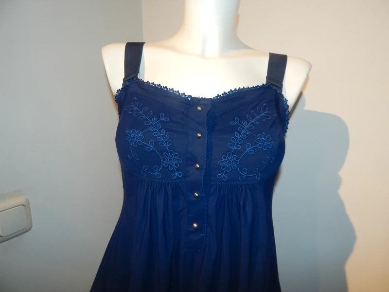 High Use travel stof top knoopjes valt bol brede banden M, Kleding | Dames, Maat 38/40 (M), High Use (High tech), Zo goed als nieuw