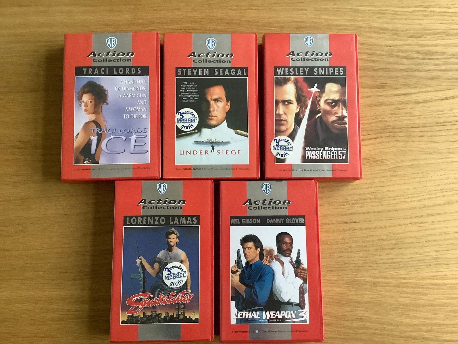 WB action collection videobanden aktiefilms, Alle leeftijden, Ophalen of Verzenden, Gebruikt, Actie en Avontuur