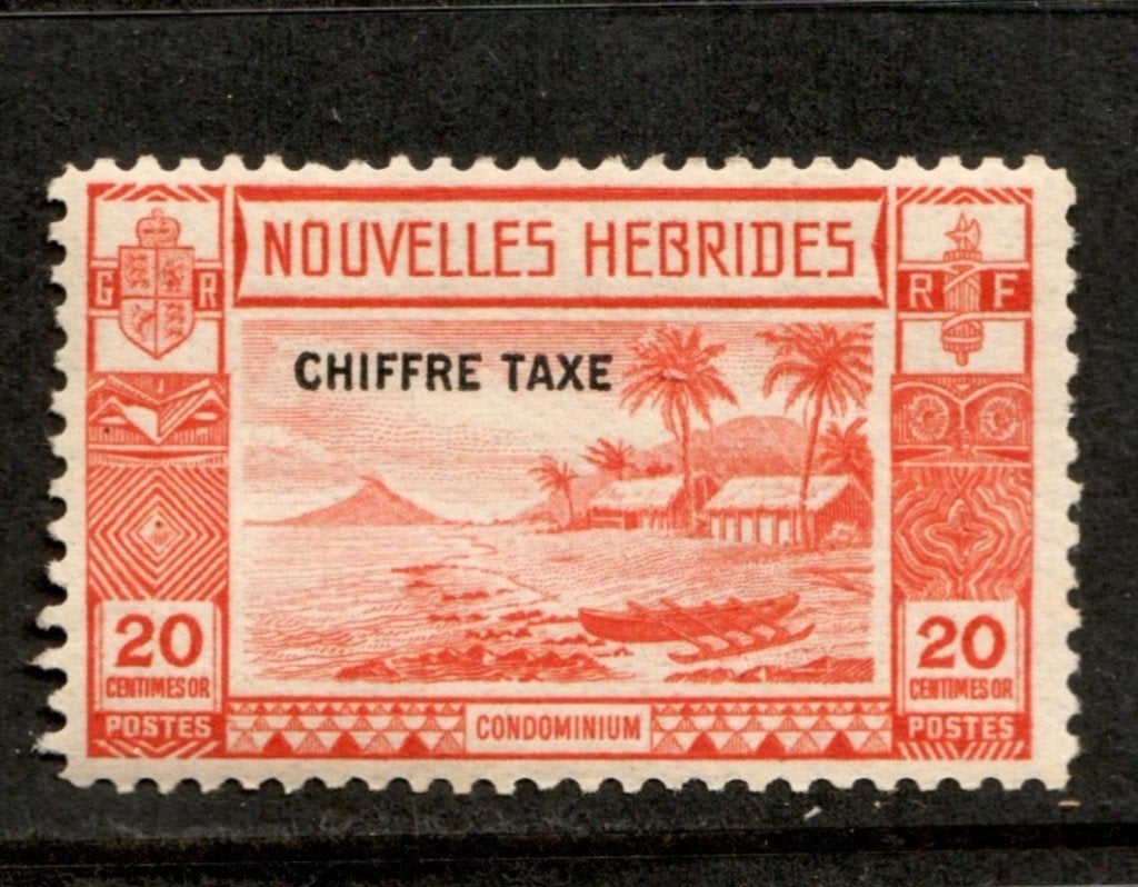 1938 20c-port NOUV-HEBRIDEN Frans-Britse kolonie, Ophalen of Verzenden, Postfris