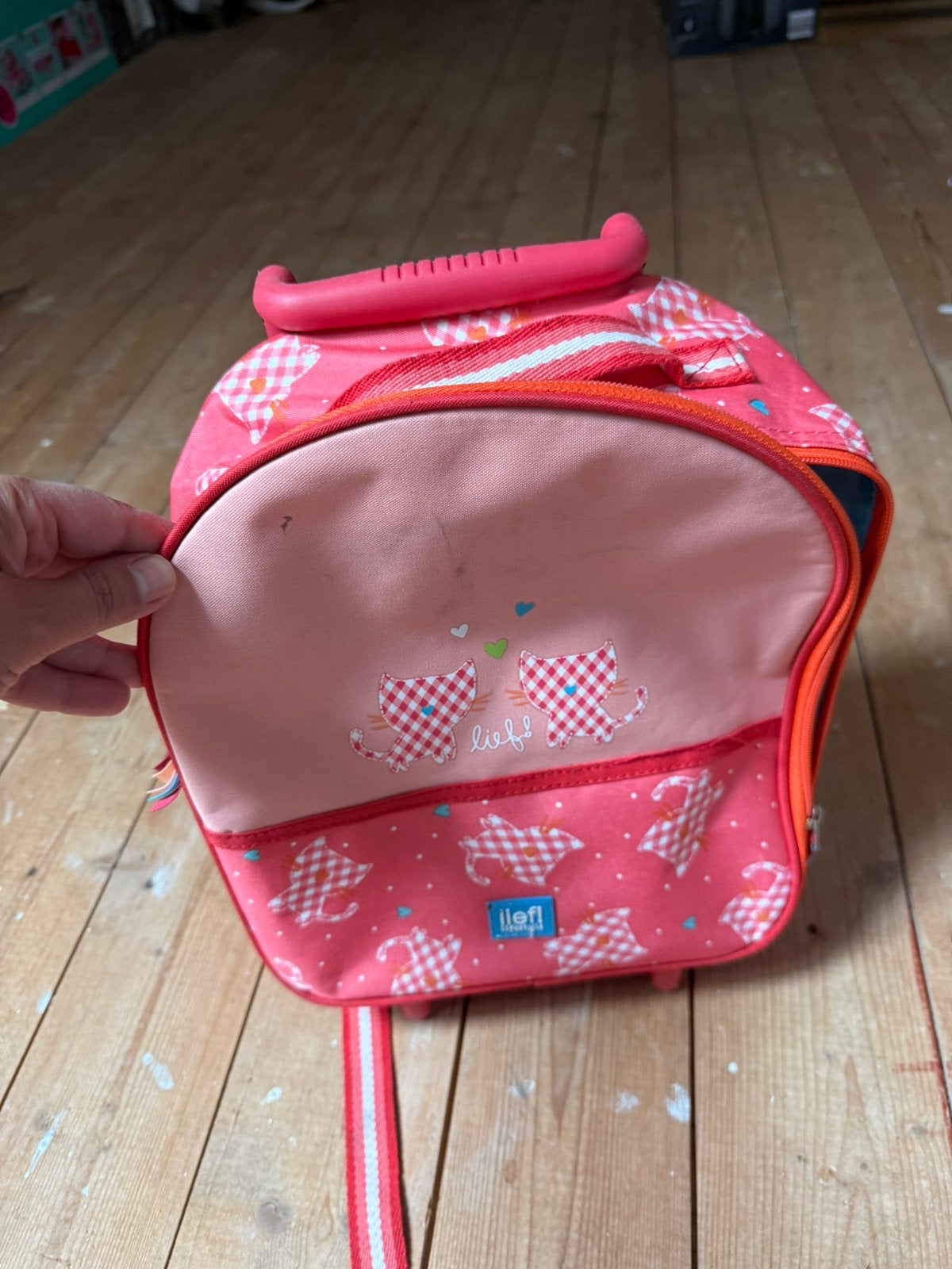 Kinder meisjes peuter lief tas koffer trolley, Minder dan 30 cm, Rugtas, Ophalen of Verzenden, Zo goed als nieuw