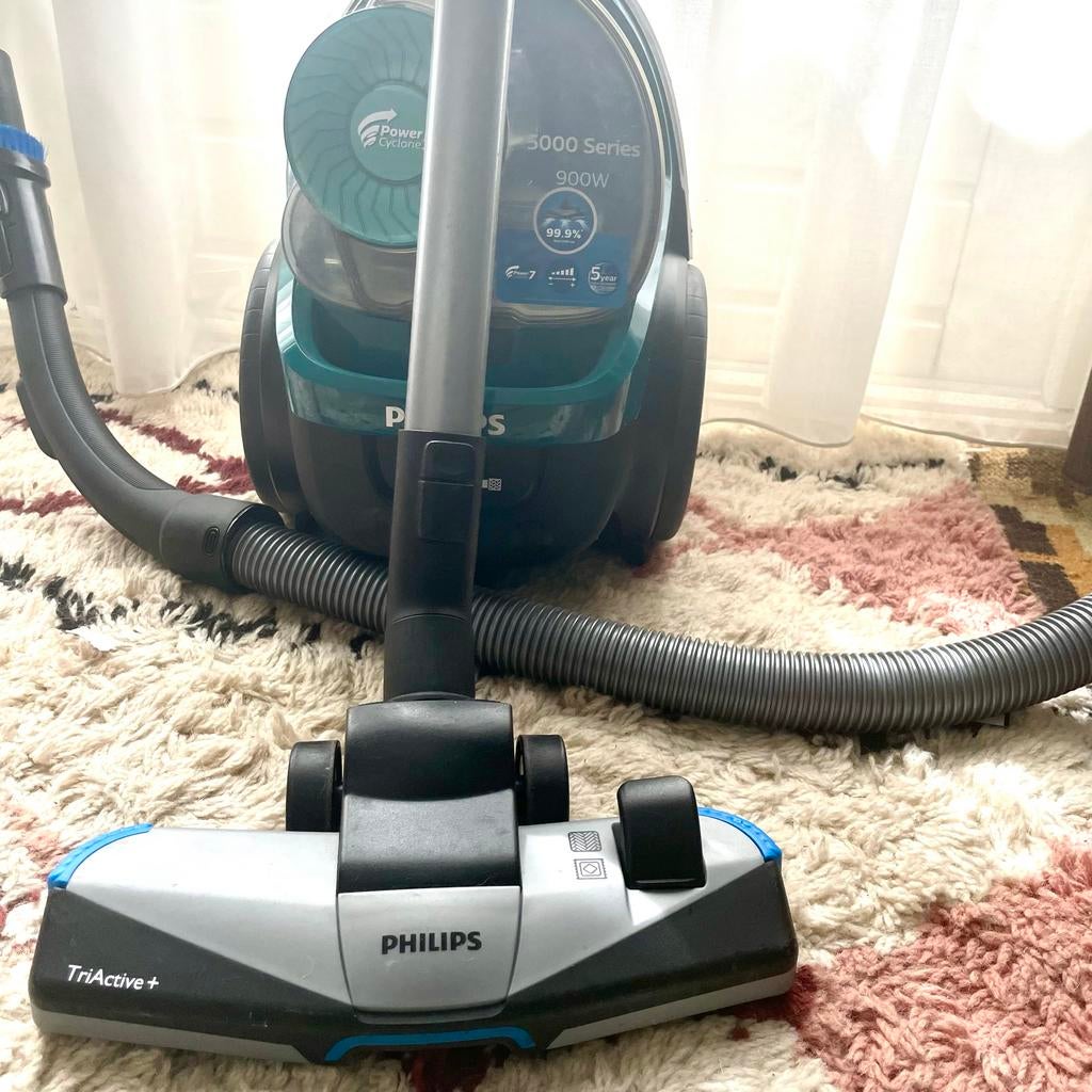Philips FC9555/55 PowerCyclone 7 Stofzuiger 900W, Regelbare zuigkracht, Philips, Ophalen of Verzenden, Zo goed als nieuw