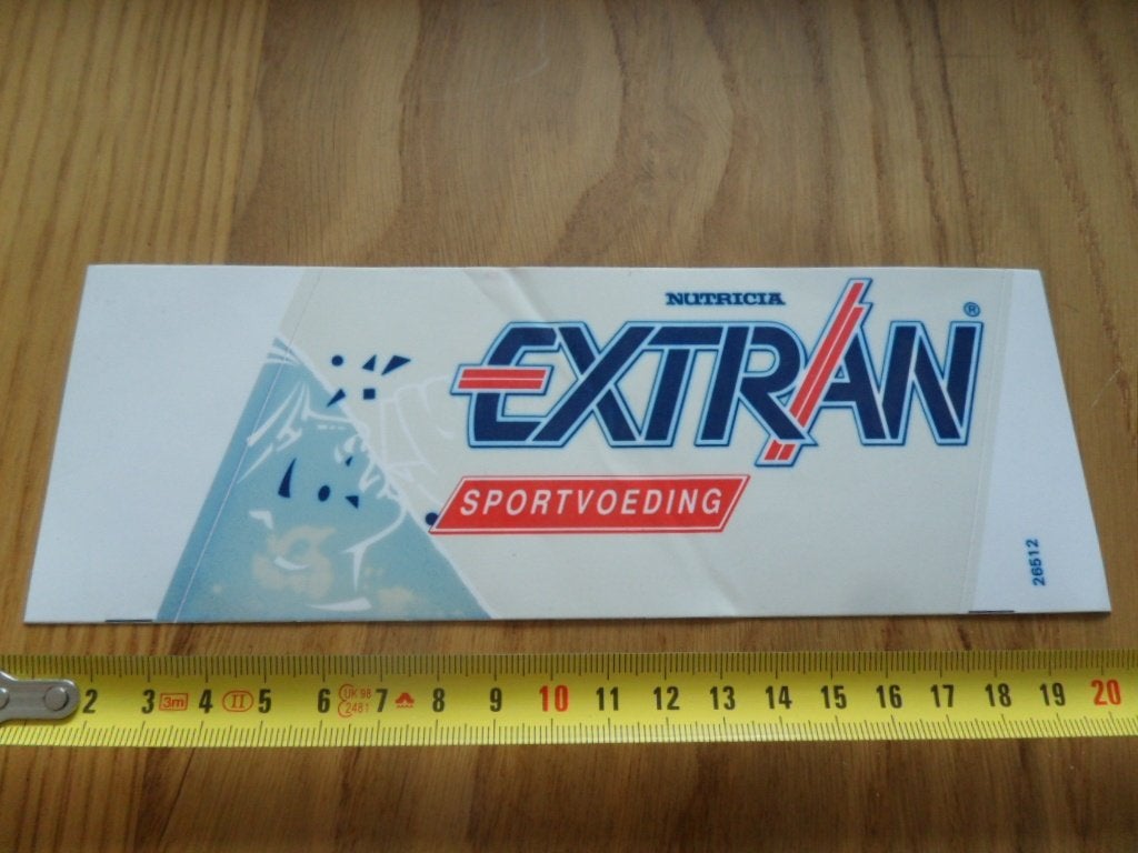 sticker Nutricia EXTRAN sportvoeding  XXF252, Ophalen of Verzenden, Zo goed als nieuw