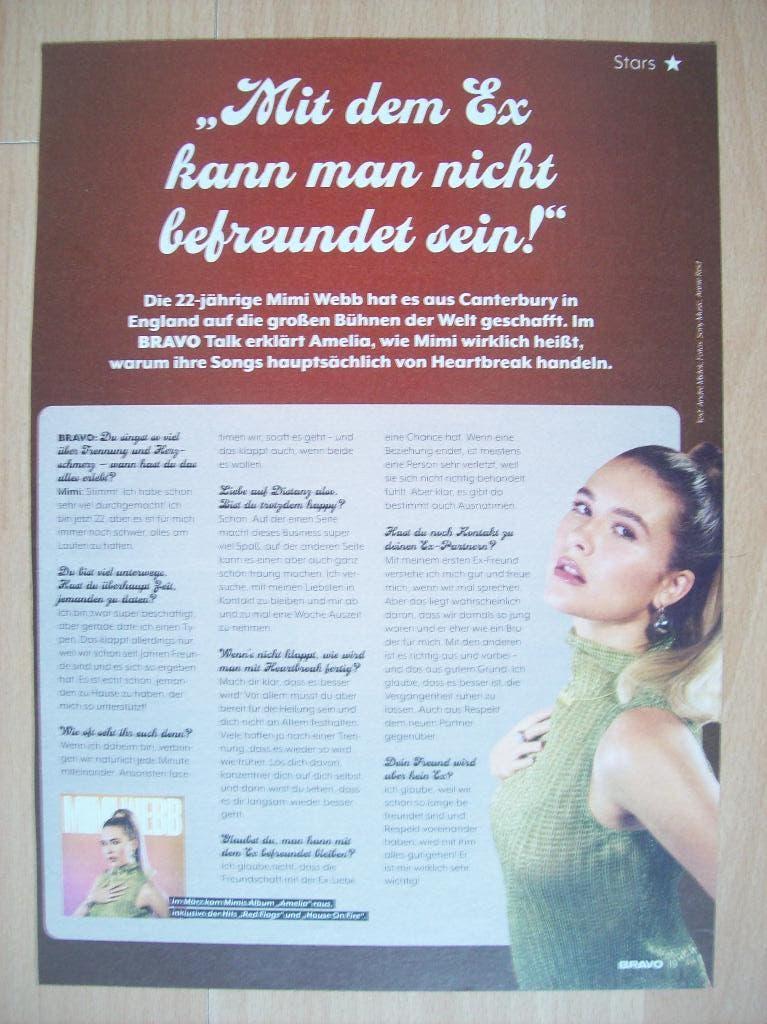 Artikel over Mimi Webb / Lewis Capaldi uit Duits t. - A4, Ophalen of Verzenden, Nieuw, Boek, Tijdschrift of Artikel