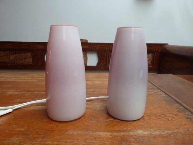 2 vintage opaline lampen, Ophalen of Verzenden
