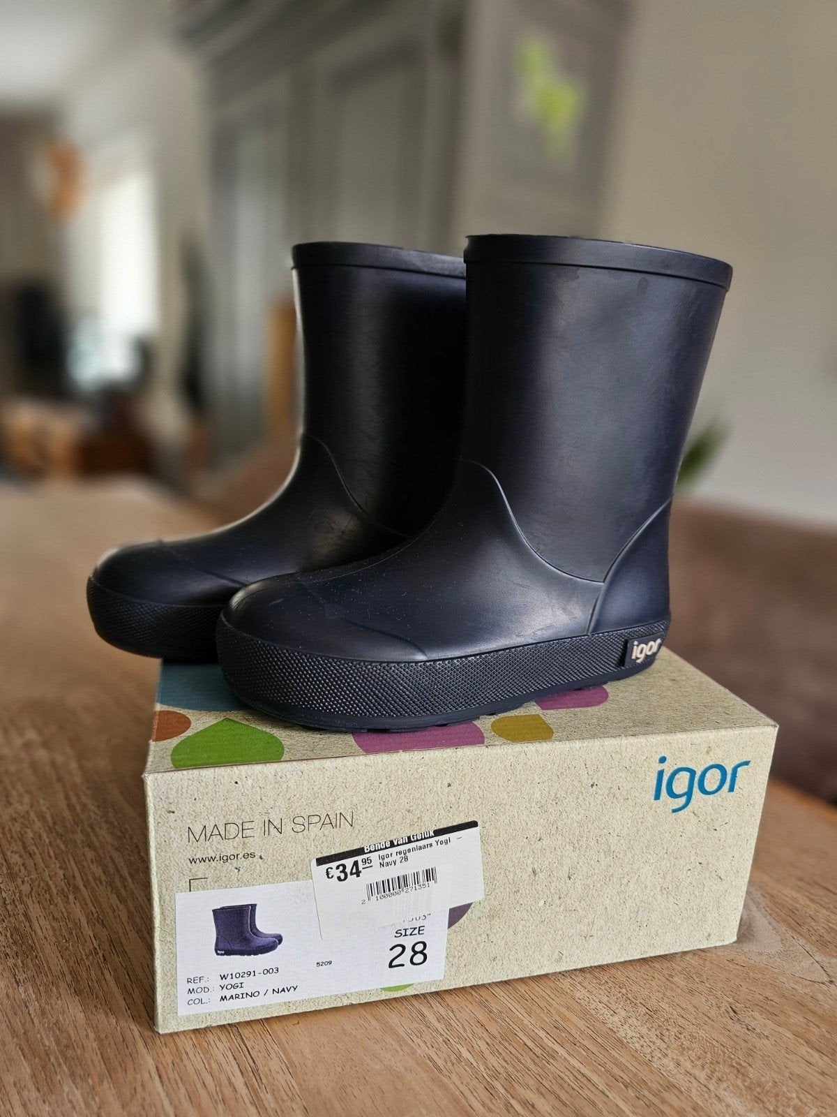 Nette staat! Igor regenlaarzen - Blauw - maat 28, Ophalen of Verzenden, Zo goed als nieuw, Laarzen