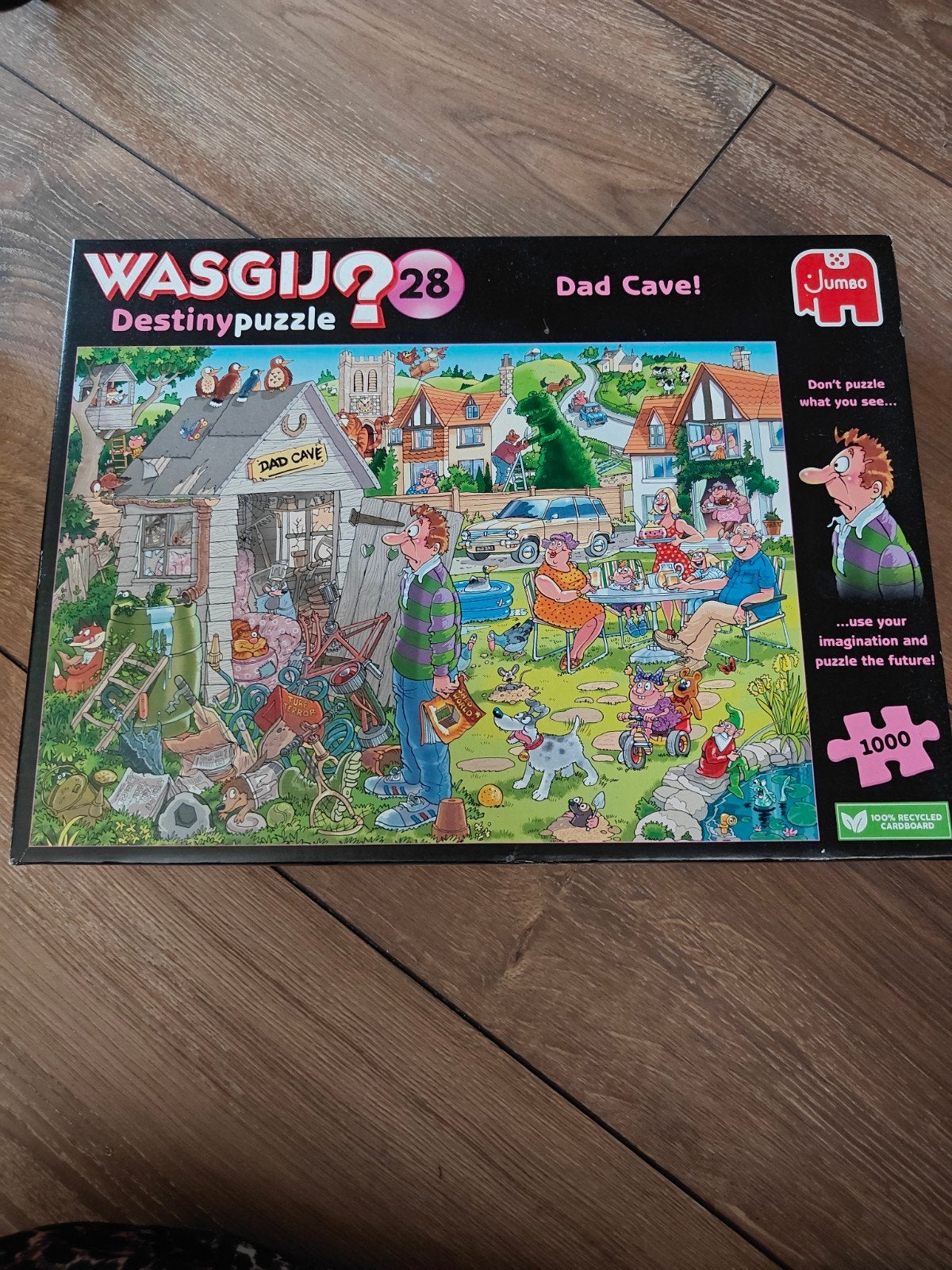 WASGIJ? 28 Destinypuzzle "Dad Cave!" - 1000 stukjes, Ophalen, 500 t/m 1500 stukjes, Gebruikt