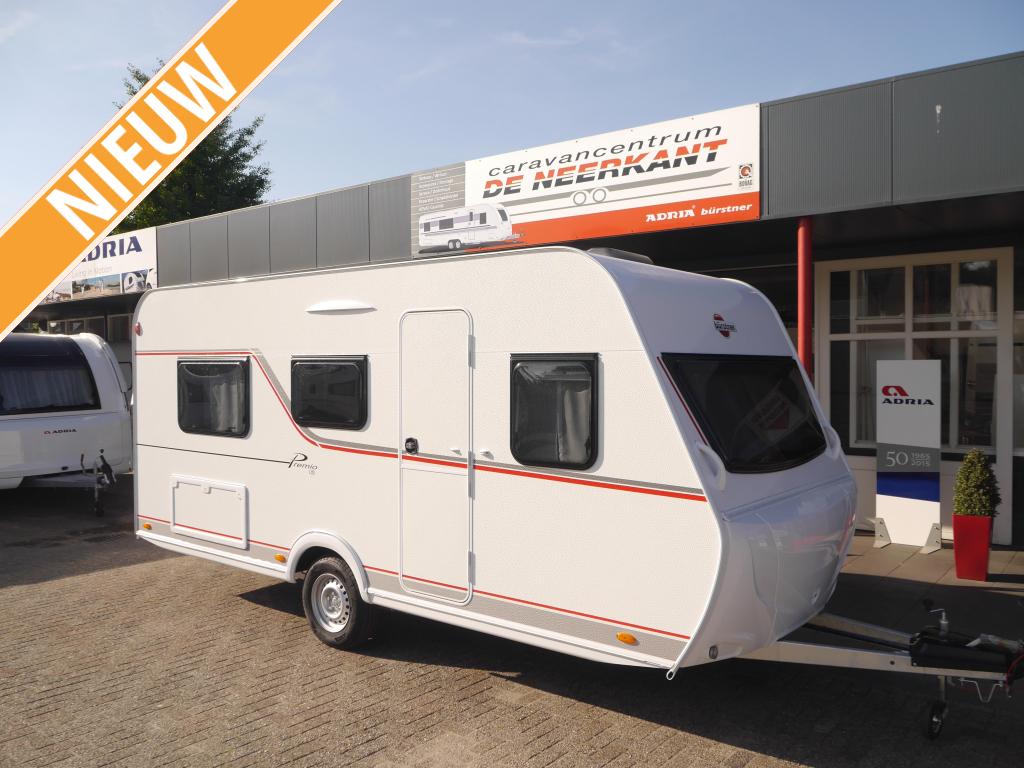 Bürstner Premio Life 480 TL, Caravans en Kamperen, Caravans, Schokbreker, Standaardzit, Bedrijf, Bürstner