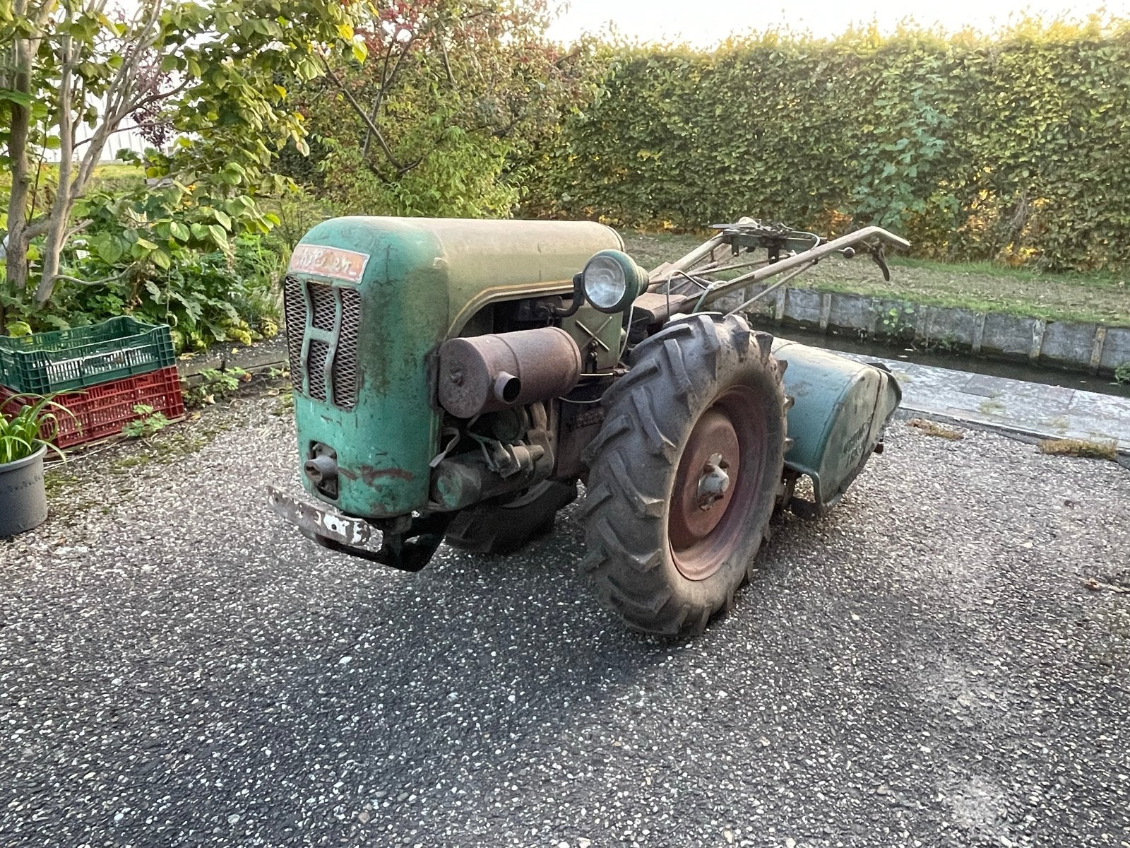 Holder Tweewielige Tractor Freesmachine (1967), Ophalen, Akkerbouw, Grondbewerking