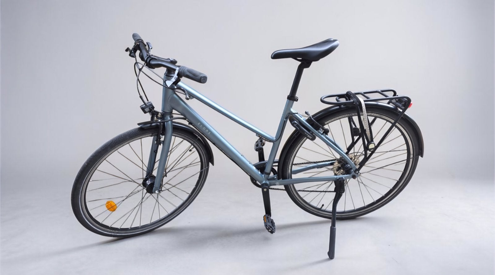 Decathlon Elops Long Distance 500 Damesfiets (M) Grijsblauw, Fietsen en Brommers, Fietsen | Dames | Damesfietsen, Ophalen, Zo goed als nieuw