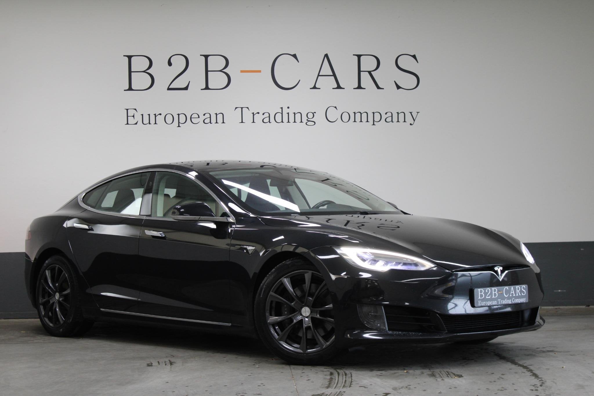 Tesla Model S 75D | SOH 91% | LED | Camera, Auto's, Stof, Gebruikt, Model S, Zwart