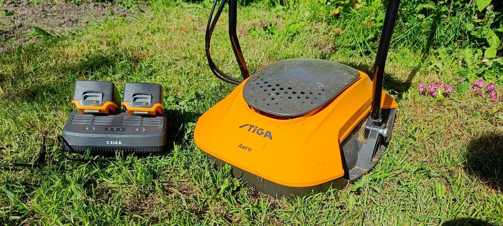 Stiga electrische grasmaaier, Tuin en Terras, Grasmaaiers, Ophalen, Gebruikt, Elektrische grasmaaier, Stiga