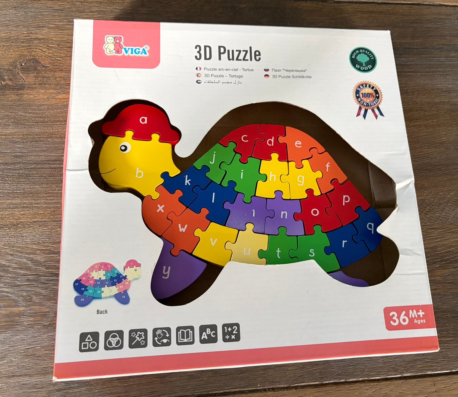 3D puzzel schildpad, 2 tot 4 jaar, Gebruikt, 10 tot 50 stukjes, Ophalen of Verzenden