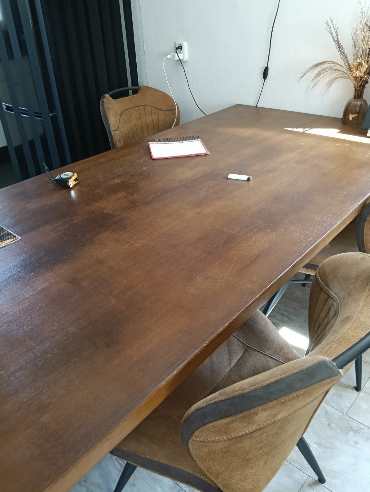 stevige eettafel, Ophalen, Gebruikt, 200 cm of meer, 50 tot 100 cm