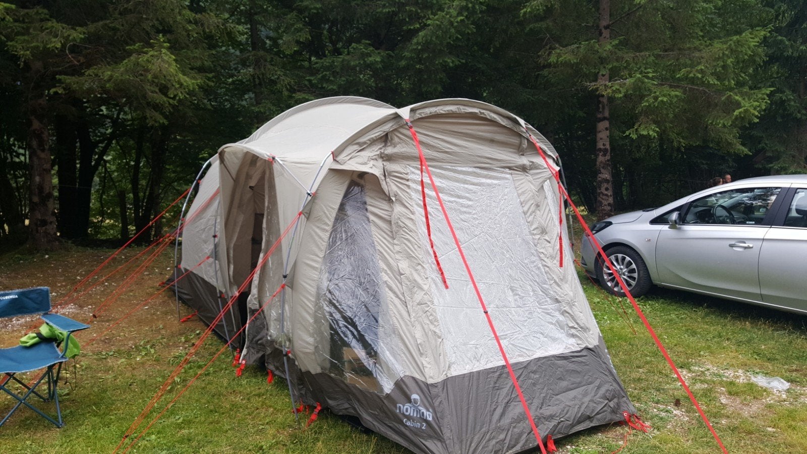 Nomad Cabin 2 tent - 2-persoons tunneltent, Caravans en Kamperen, Tenten, Ophalen, Gebruikt, Tot en met 2