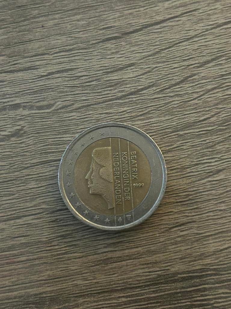 Zeldzaam 2 Euromunt Beatrix Koningin der Nederlanden 1999, Postzegels en Munten, Munten | Europa | Euromunten, Ophalen of Verzenden
