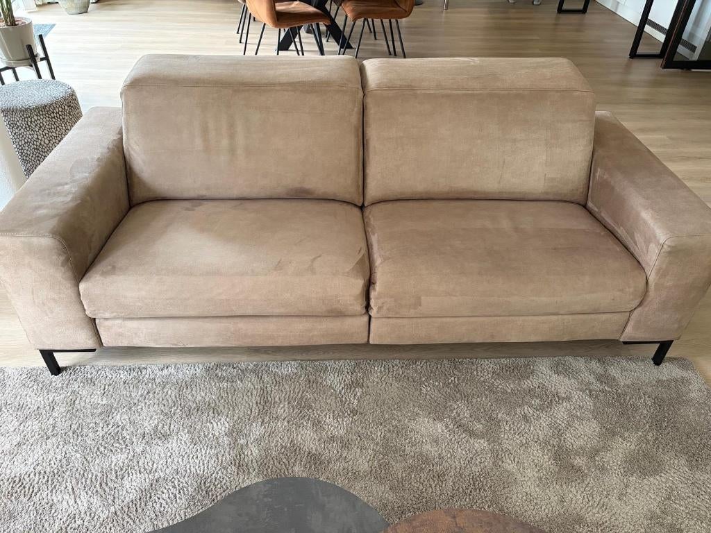 Bank, Huis en Inrichting, Ophalen, Minder dan 75 cm, Driepersoons, Leer