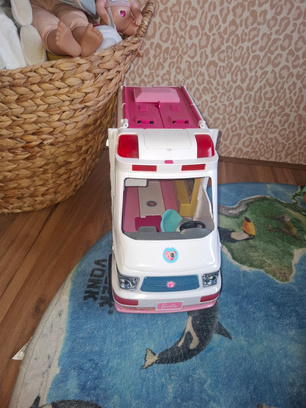 Barbie Camper/Ambulance Speelset, Ophalen of Verzenden, Gebruikt, Meisje