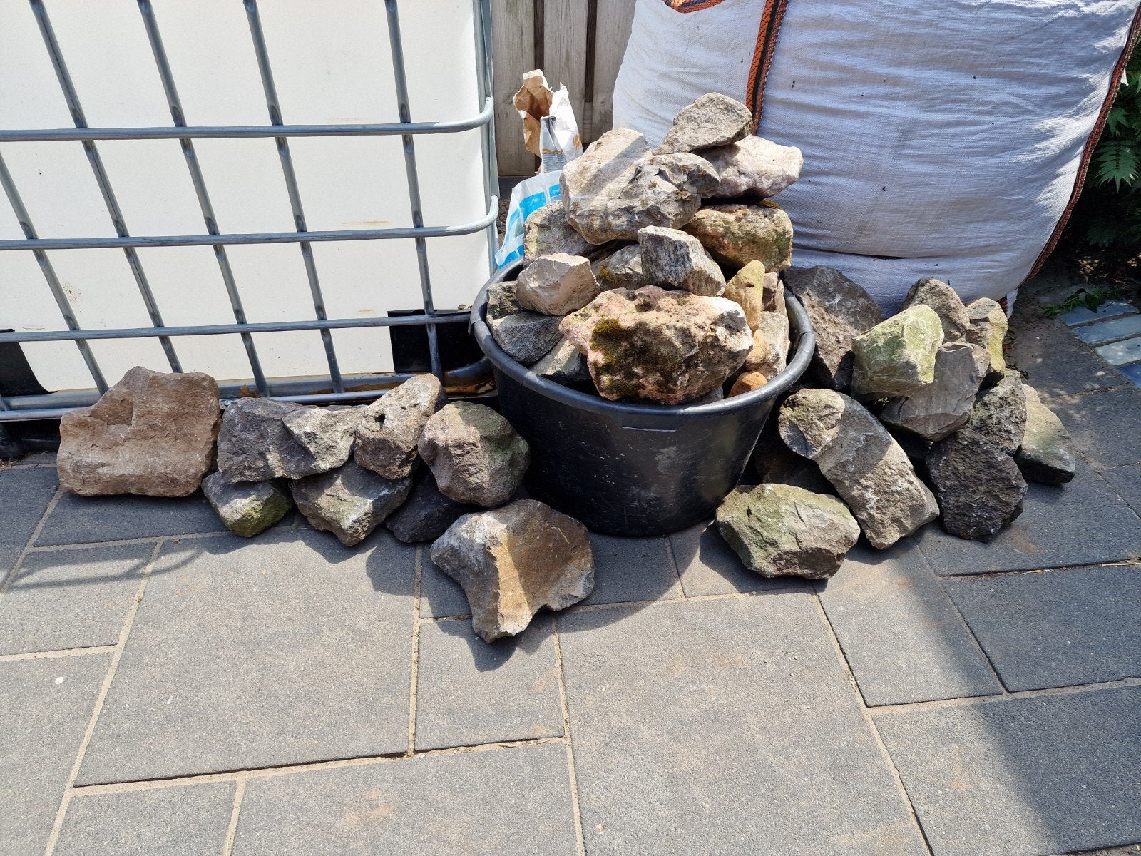 Stenen voor tuin/vijver, Tuin en Terras, Grind, Keien en Split, Ophalen, Gebruikt