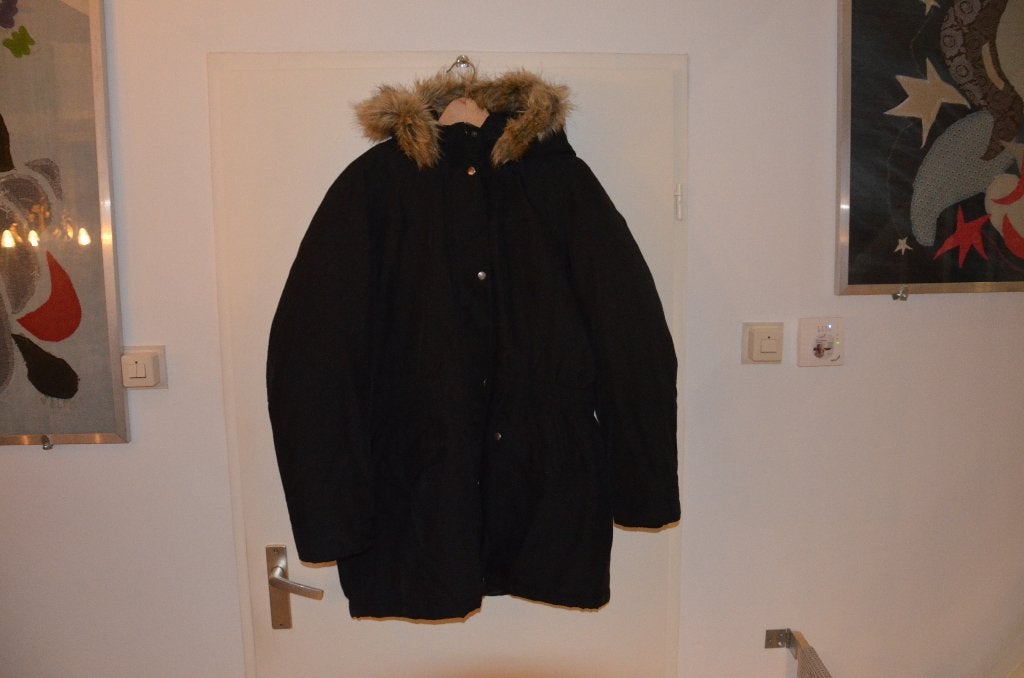 mooie zgan zwarte parka/winterjas maat 50/52 Junarose, Kleding | Dames, Junarose, Zwart, Ophalen of Verzenden, Jas of Mantel