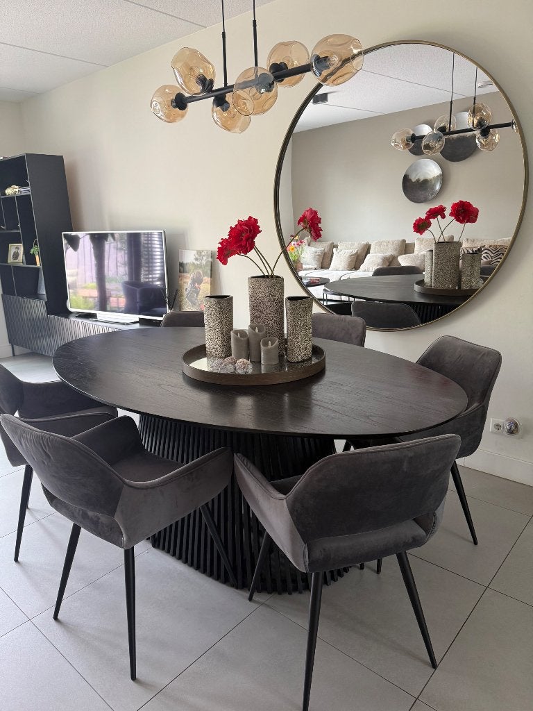 Eettafel en stoelen, Ophalen, Gebruikt, 200 cm of meer, 50 tot 100 cm