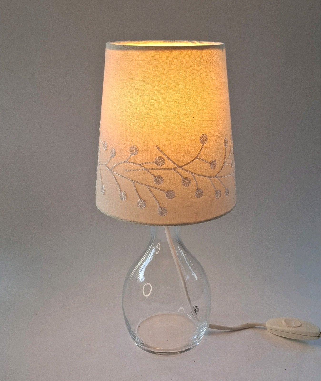 Vintage Ikea Bran Tafellamp, Huis en Inrichting, Vintage, Ophalen of Verzenden, IKEA, Glas