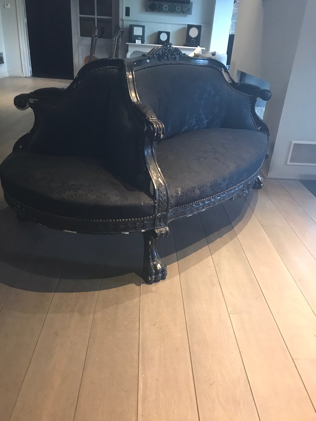 Dubbele bank hotellobby, Huis en Inrichting, Banken | Sofa's en Chaises Longues, Ophalen, Gebruikt